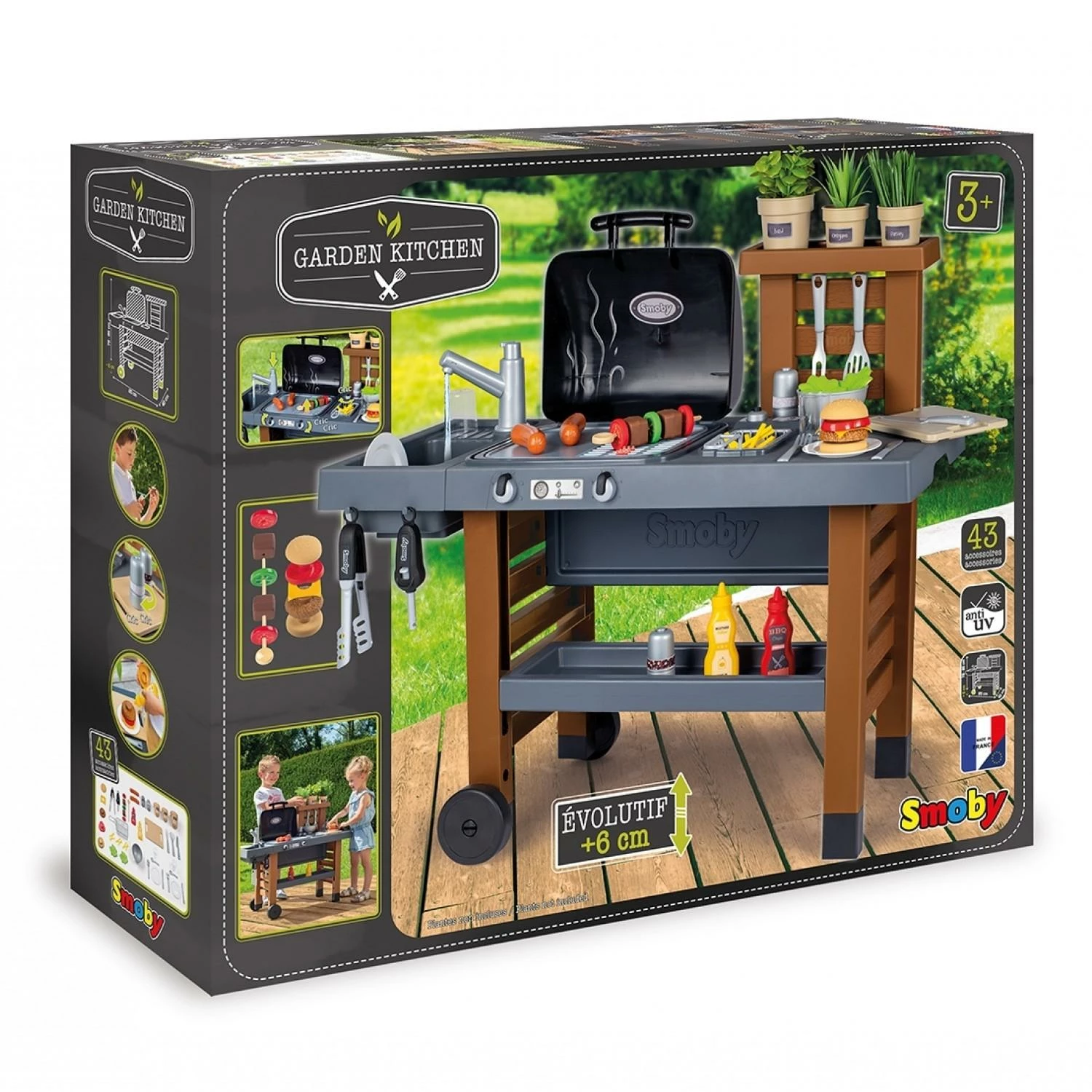 SMOBY Cuisine D'exterieur Ă©volutive : Garden Kitchen â Image 10