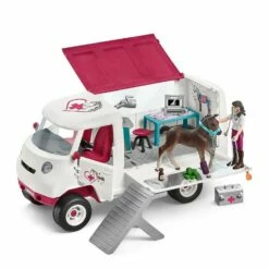 Schleich Van Vétérinaire Mobile Avec Poulain Hanovrien