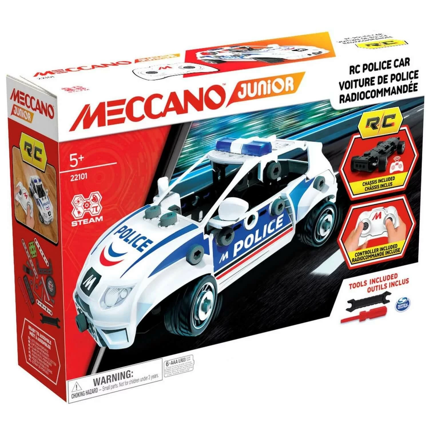 Meccano Junior - Ma Voiture De Police Radiocommandée