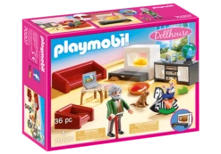 Playmobil 70207 Dollhouse : Salon Avec Cheminée
