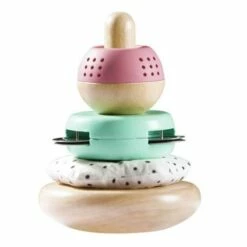 Hape Pyramide à Empiler En Bois Et Tissu