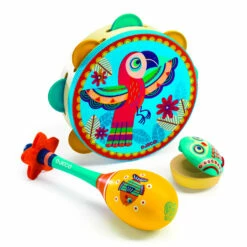 Djeco Set De Tambourin/castagnette/maracas Animambo