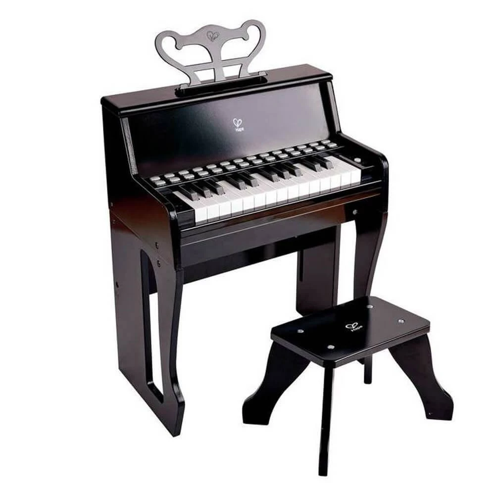 Hape Grand Piano Droit Avec Apprentissage Interactif Noir