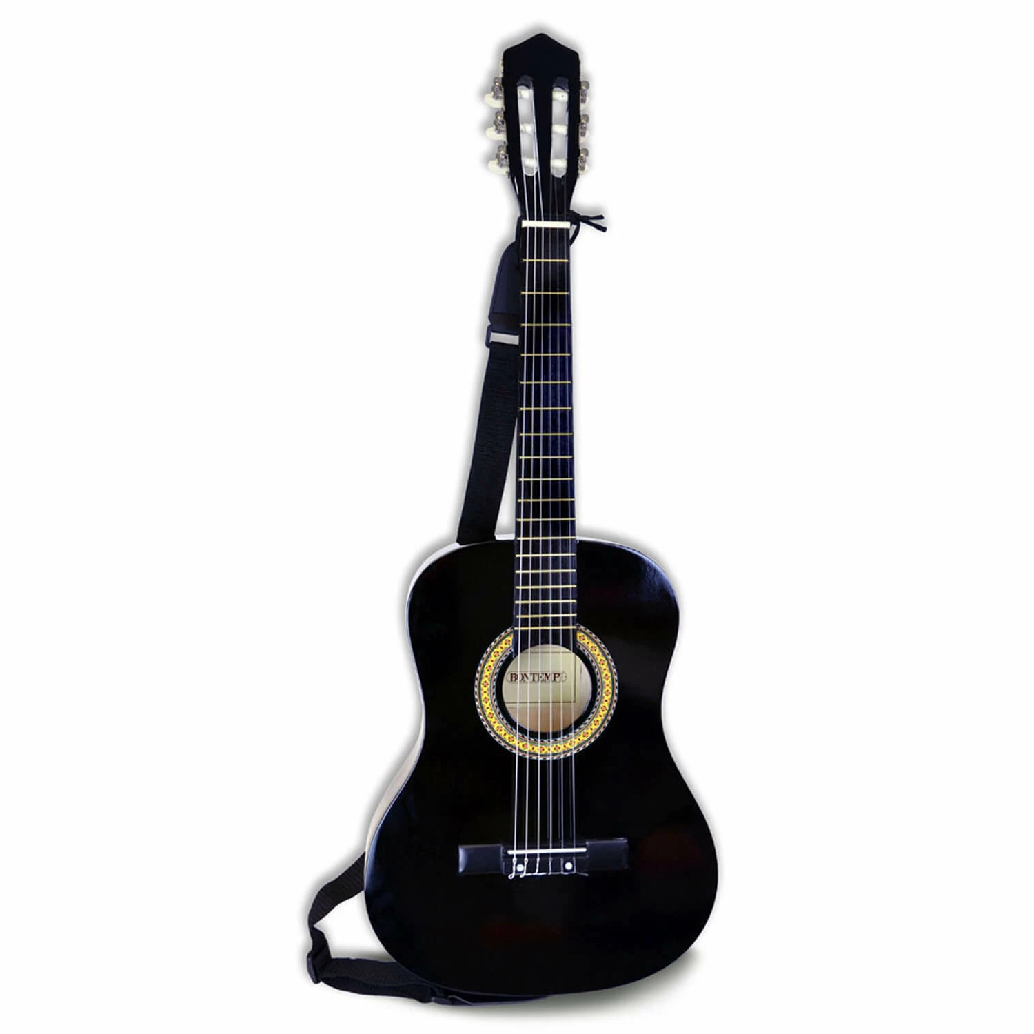Bontempi Guitare Classique Noire En Bois 93 Cm