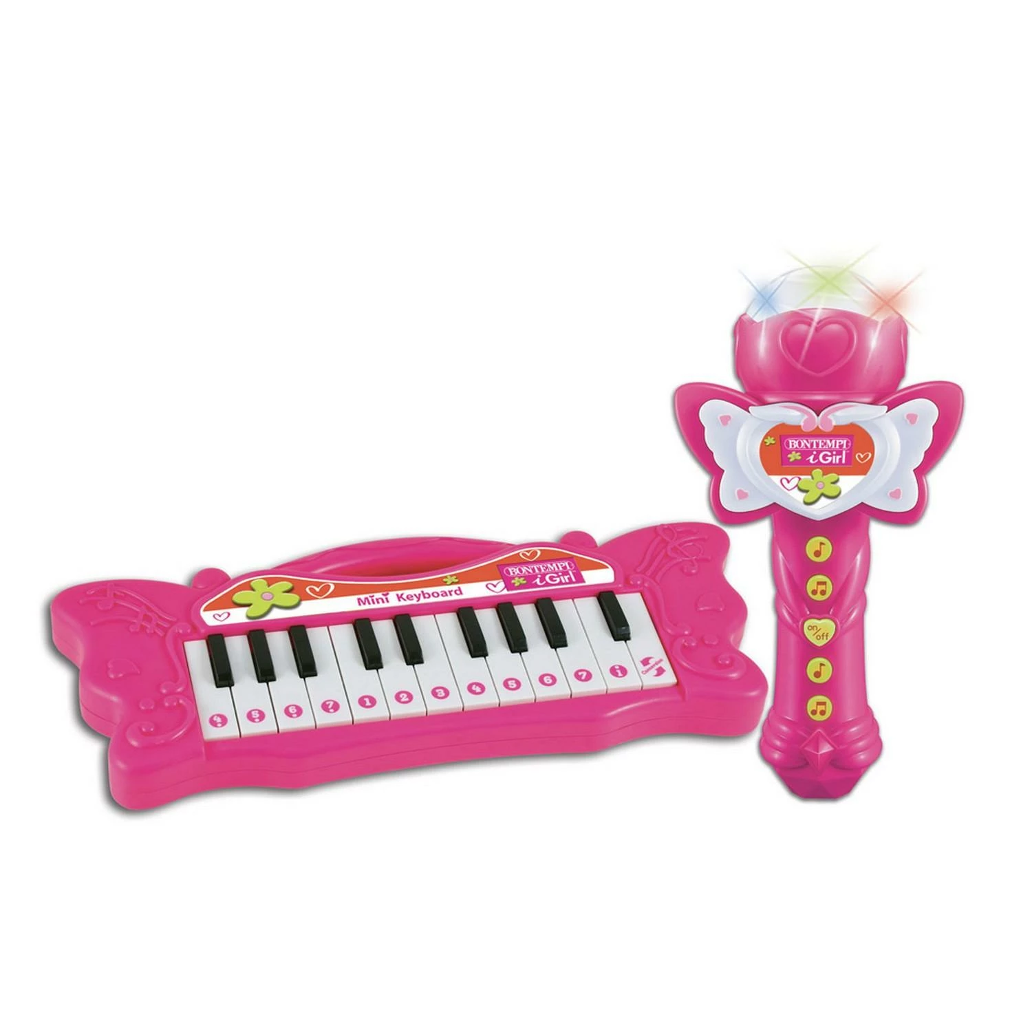 Bontempi Ensemble Clavier électronique + Micro Rose