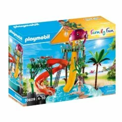 Playmobil 70609 Family Fun : Parc Aquatique Avec Toboggans