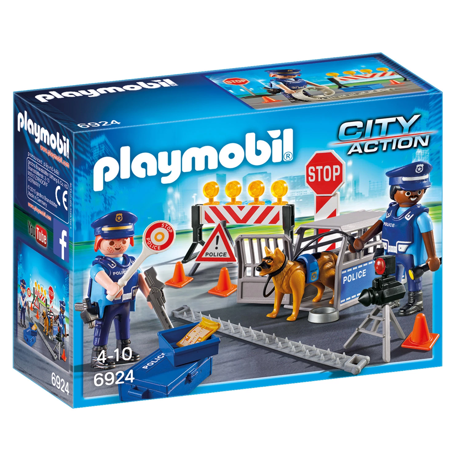 Playmobil 6924 City Action : Barrage De Police