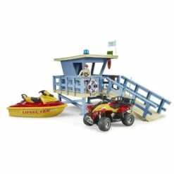 Bruder Figurines Bworld : Cabane De Sauveteur En Mer