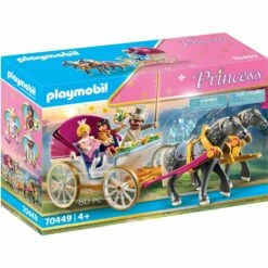 Playmobil 70449 City Princess - Le Palais De Princesse : Calèche Et Couple Royal