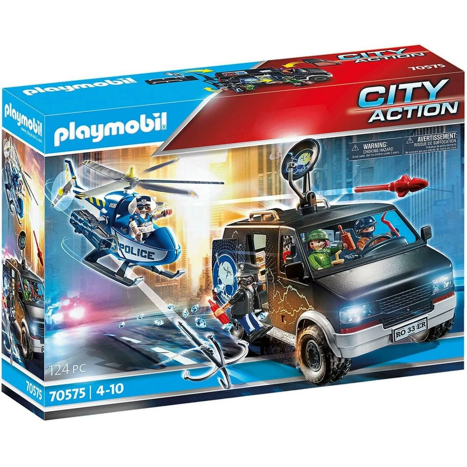 Playmobil 70575 City Action : Camion De Bandits Et Policier
