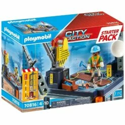 Playmobil 70816 City Action : Starter Pack Plateforme De Construction