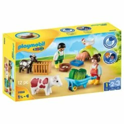 Playmobil 71158 1.2.3 : Animaux De La Ferme