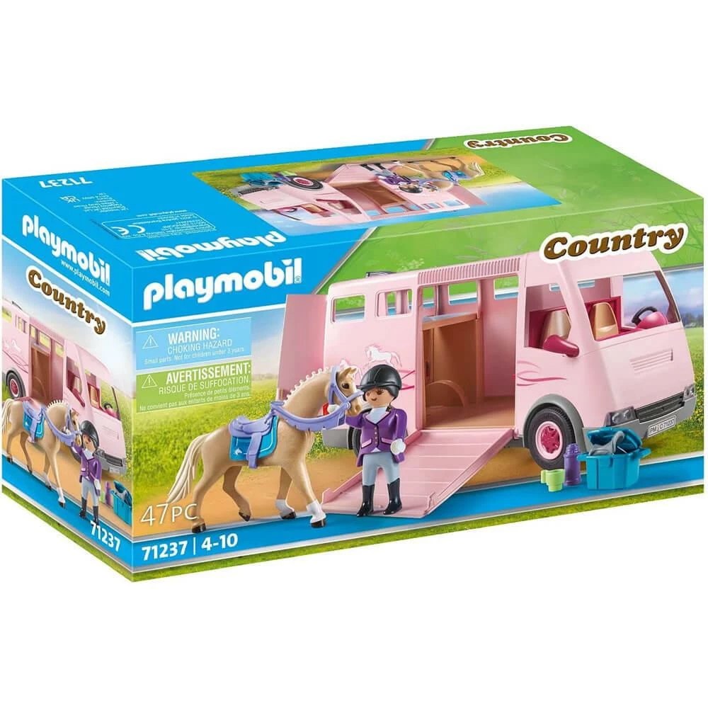 Playmobil 71237 Country : Van Avec Cheval