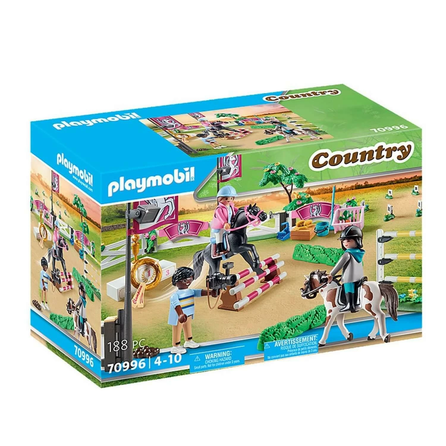 Playmobil 70996 Country : Parcours D'obstacles Avec Chevaux