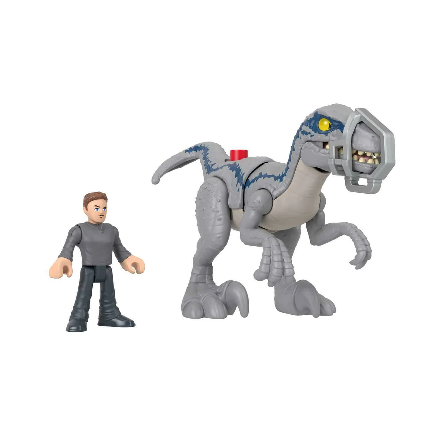 Fisher Price Figurine Imaginext : Jurassic World : Blue En Fuite