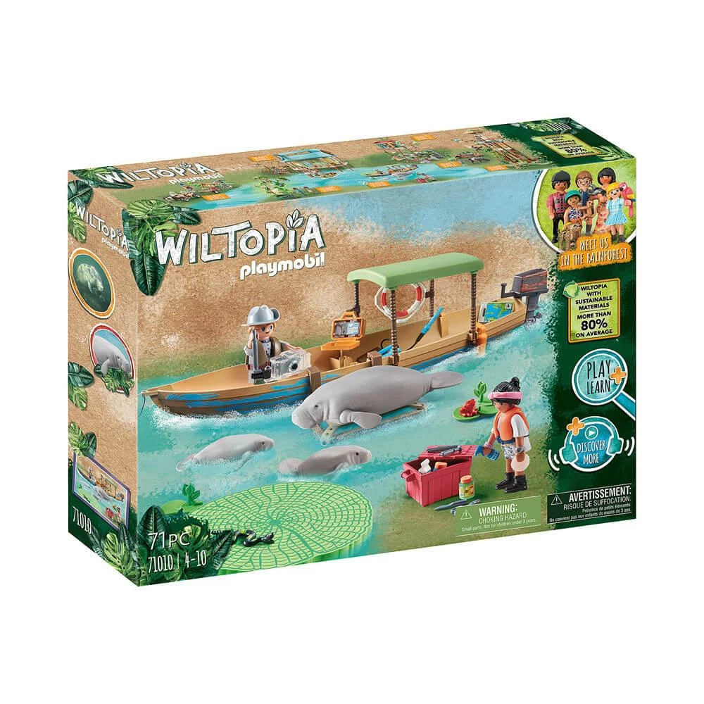 Playmobil 71010 Wiltopia : : Pirogue Et Lamantins