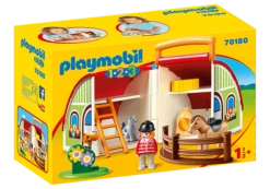 Playmobil 70180 1.2.3 : Centre équestre Transportable