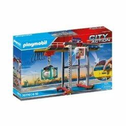 Playmobil 70770 City Action : Portique De Chargement Pour Conteneur