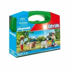 Playmobil 70530 City Life : Valisette Enfants Et Chiens