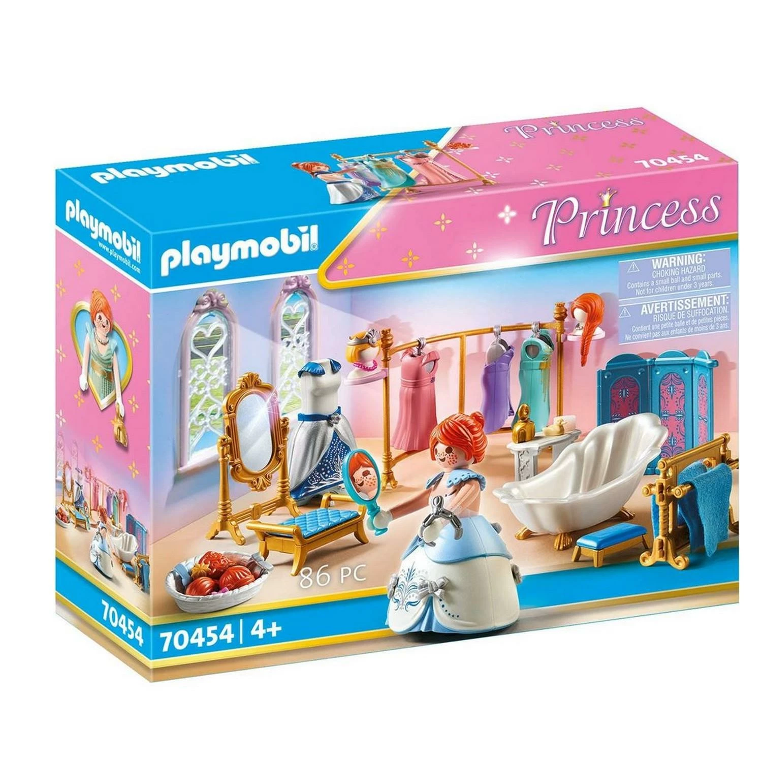 Playmobil 70454 City Princess - Le Palais De Princesse : Salle De Bain Royale Avec Dressing