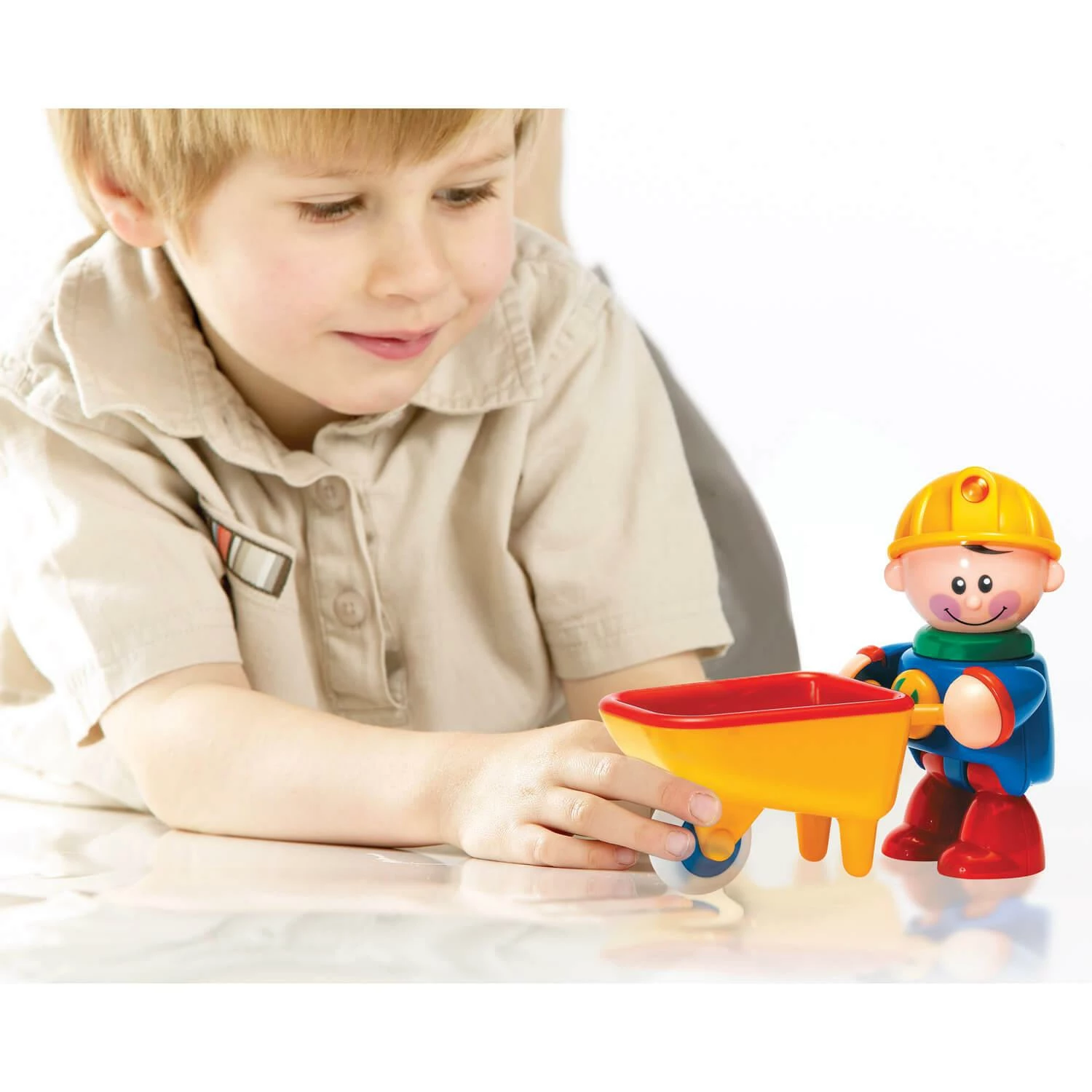 Figurine First Friends : Ouvrier De La Construction Avec Brouette â Image 2