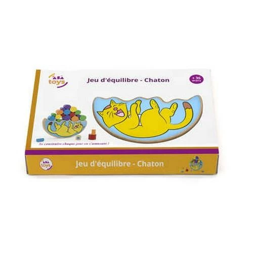 Plan Toys Jeu D'Ă©quilibre En Bois : Chaton â Image 2