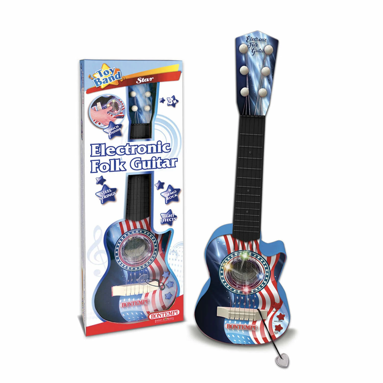 Bontempi Guitare Folk Electronique Drapeau Usa â Image 2