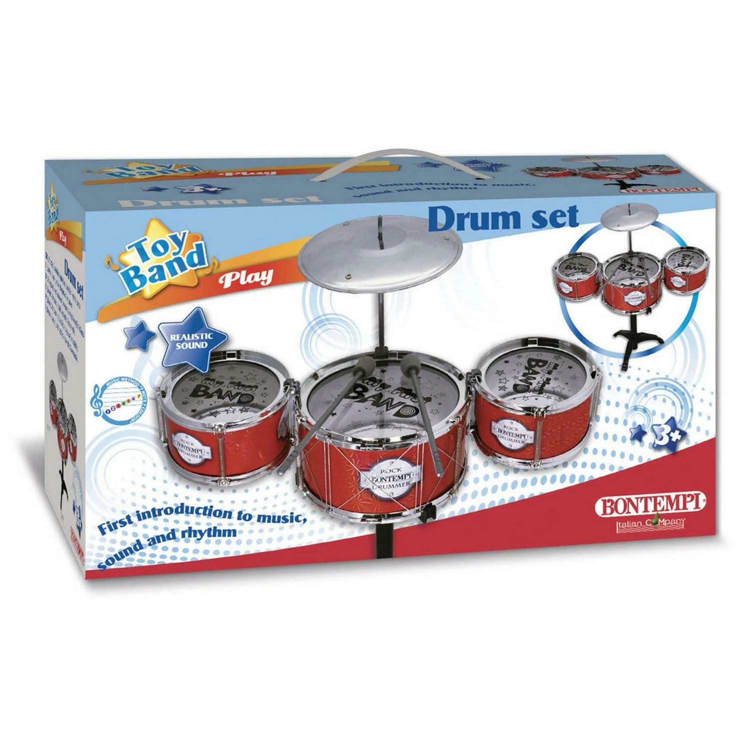 Bontempi Batterie 3 PiĂšces Avec Cymbale â Image 2