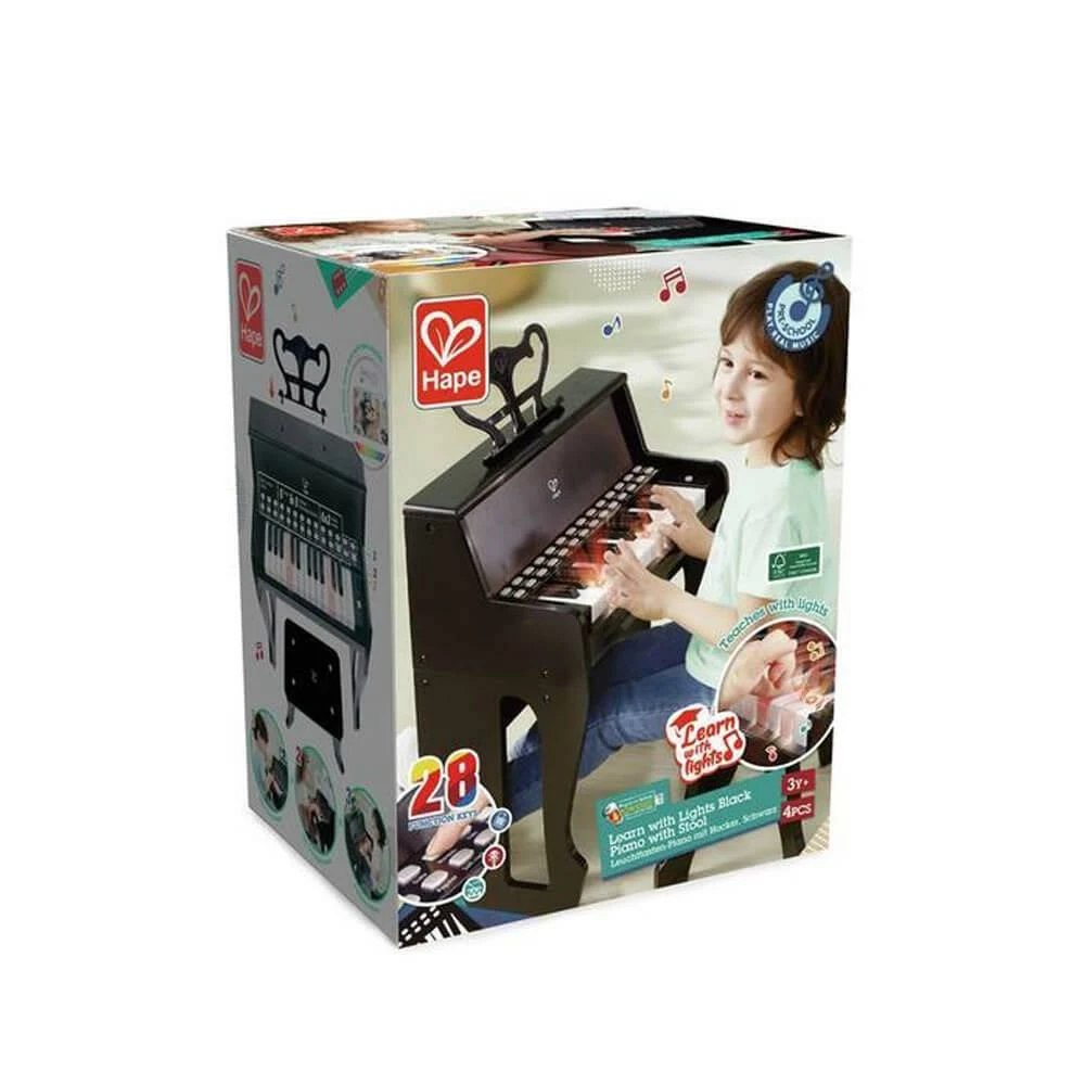 Hape Grand Piano Droit Avec Apprentissage Interactif Noir â Image 2