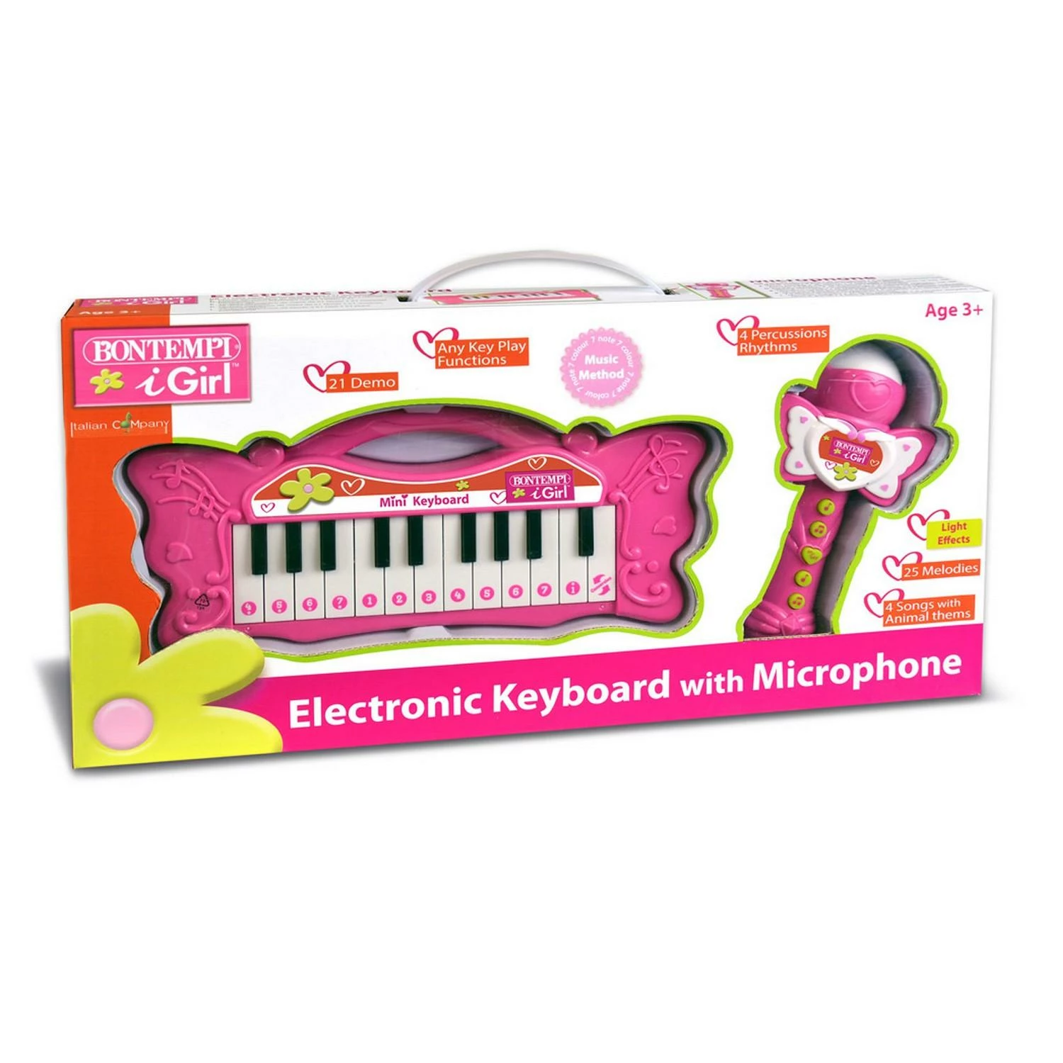 Bontempi Ensemble Clavier Ă©lectronique + Micro Rose â Image 2