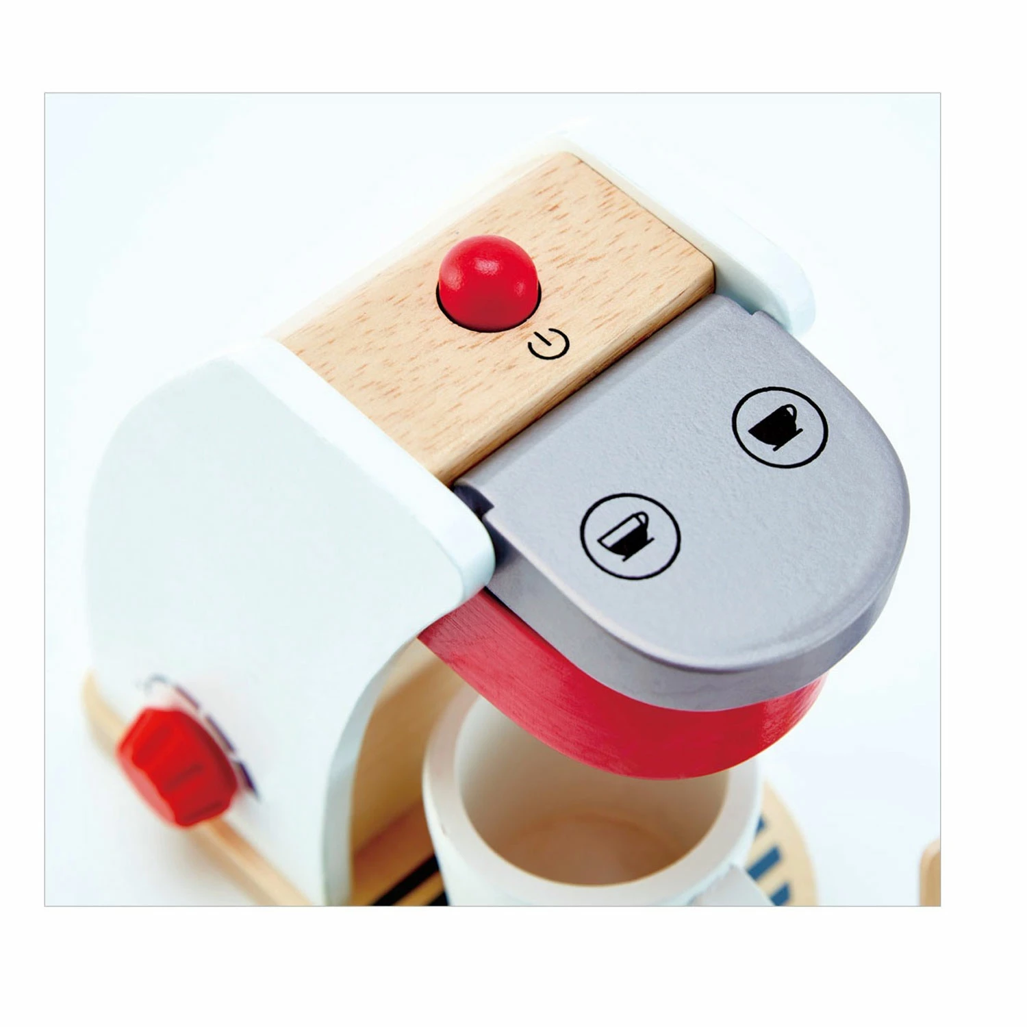 Hape Machine à Café En Bois Blanche – Image 2