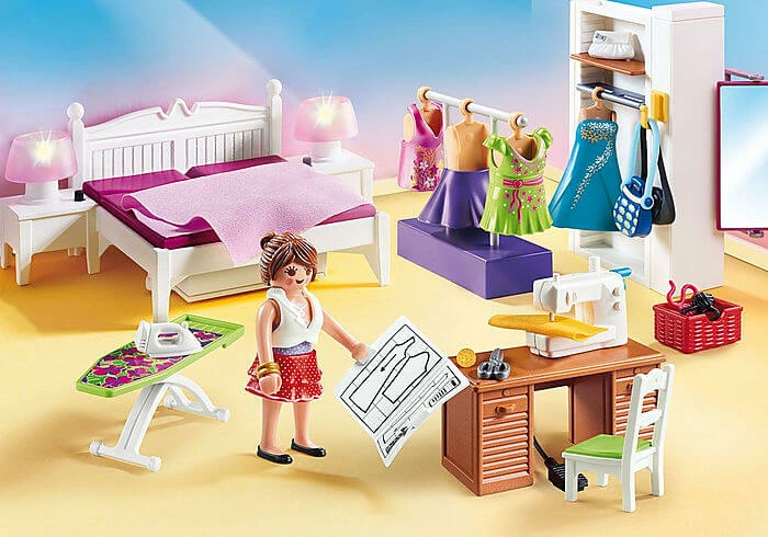 Playmobil 70208 Dollhouse : Chambre Avec Espace Couture â Image 2