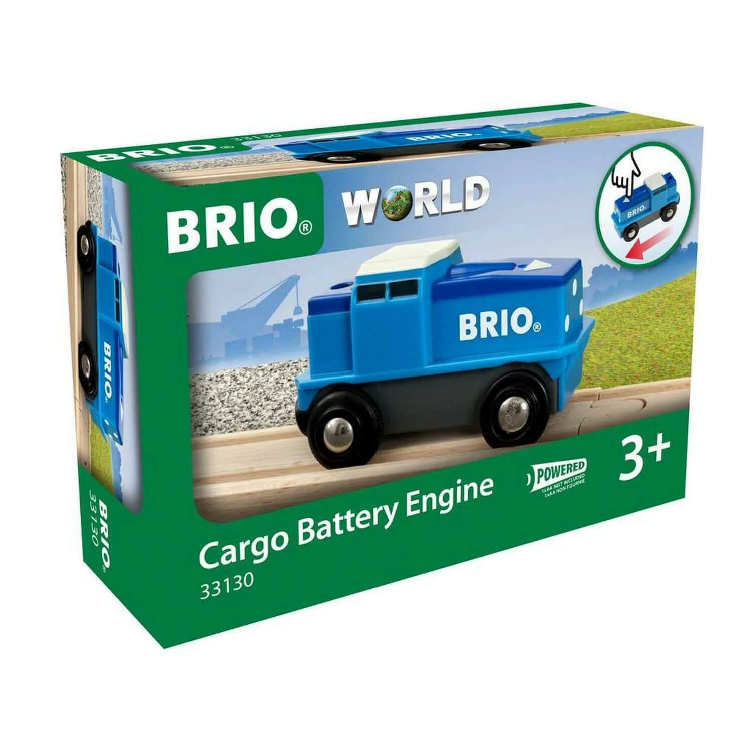 Brio Locomotive De Fret Bleue à Piles 4 Brio Locomotive De Fret Bleue à Piles – Image 2