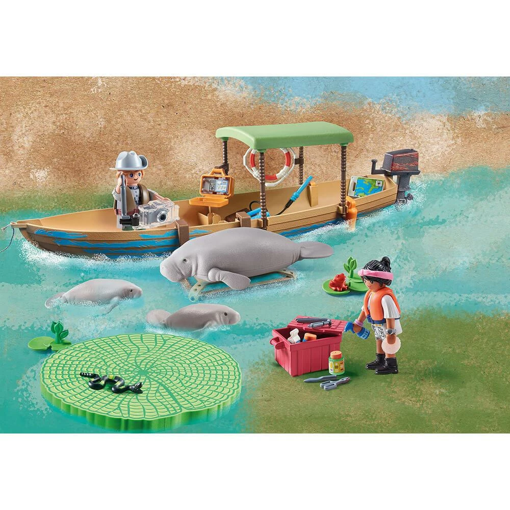 Playmobil 71010 Wiltopia : : Pirogue Et Lamantins â Image 2