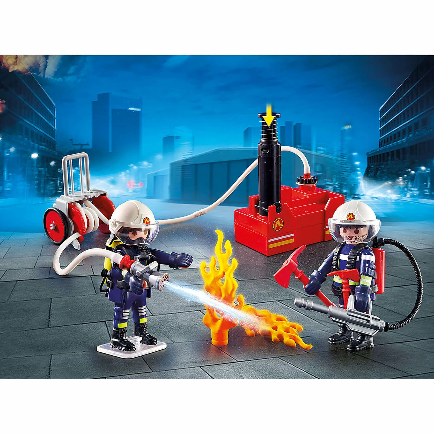 Playmobil 9468 City Action : Pompiers Avec MatĂ©riel D'incendie â Image 2
