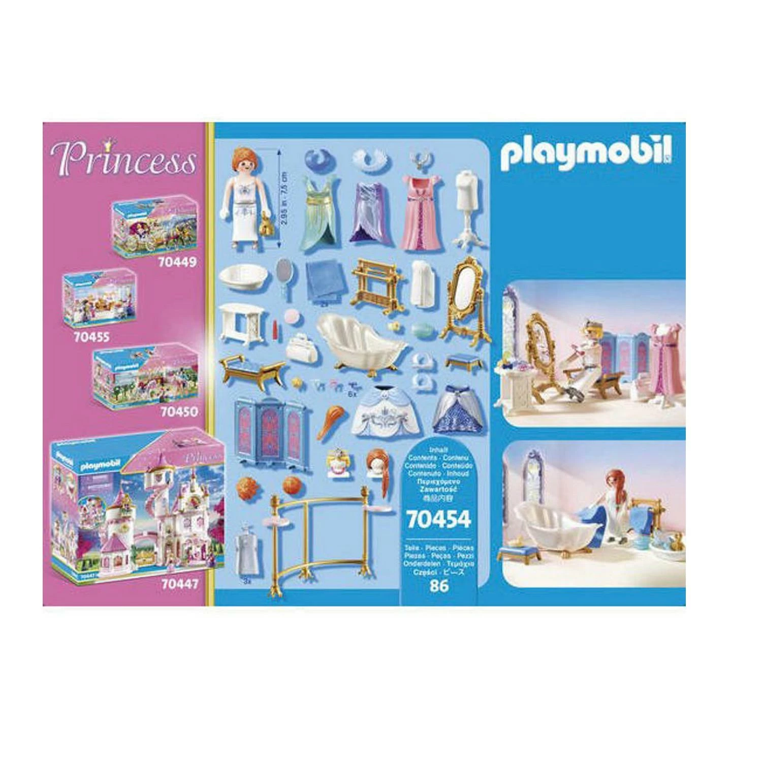 Playmobil 70454 City Princess - Le Palais De Princesse : Salle De Bain Royale Avec Dressing â Image 2