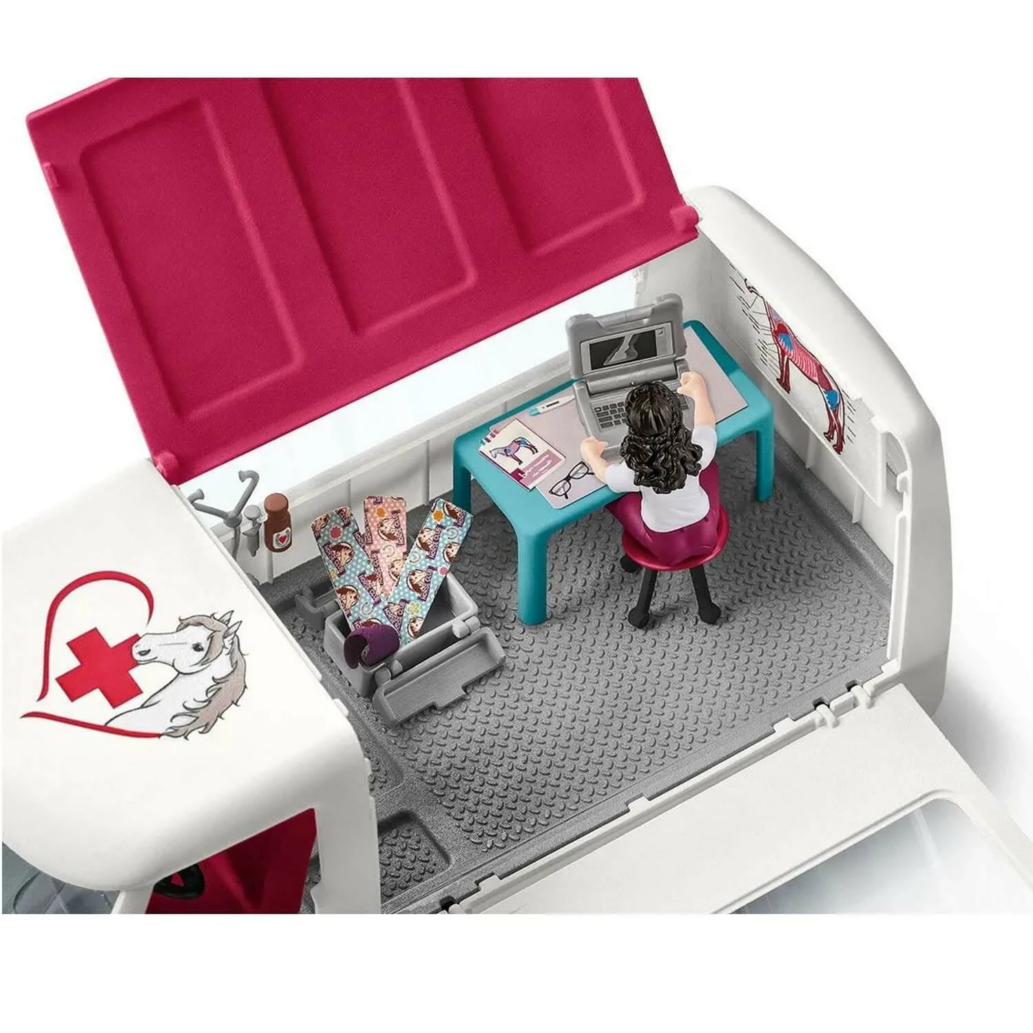Schleich Van Vétérinaire Mobile Avec Poulain Hanovrien – Image 2