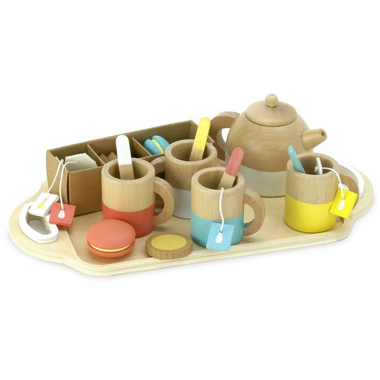 Vilac Dînette En Bois : Service à Thé En Bois 21 Pièces – Image 3