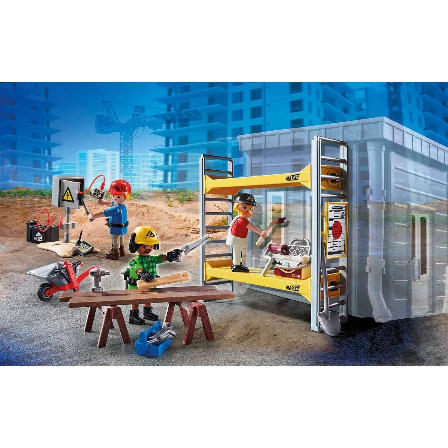Playmobil 70446 : City Action - Ouvriers Avec Ă©chafaudage â Image 3