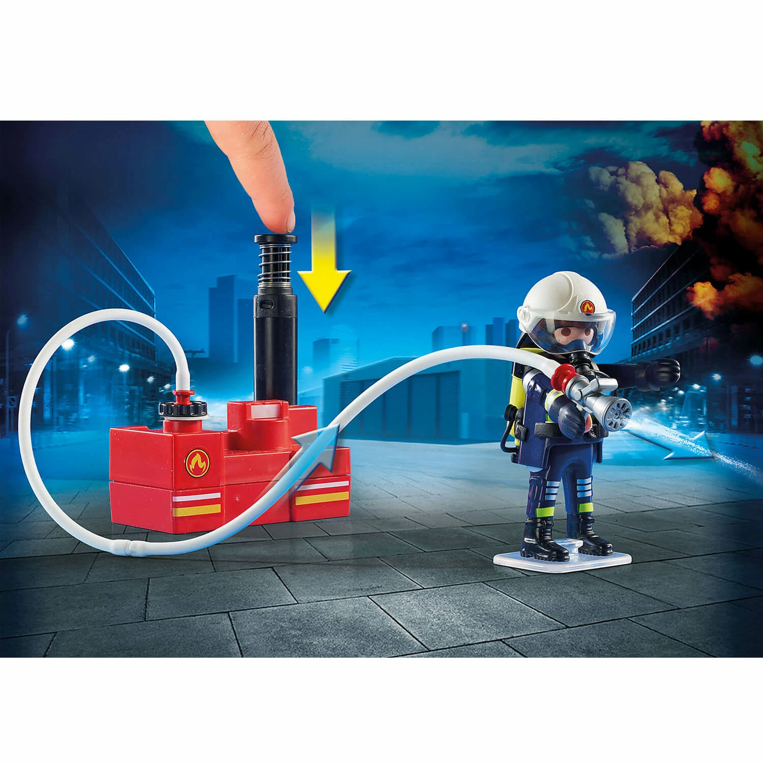 Playmobil 9468 City Action : Pompiers Avec MatĂ©riel D'incendie â Image 3