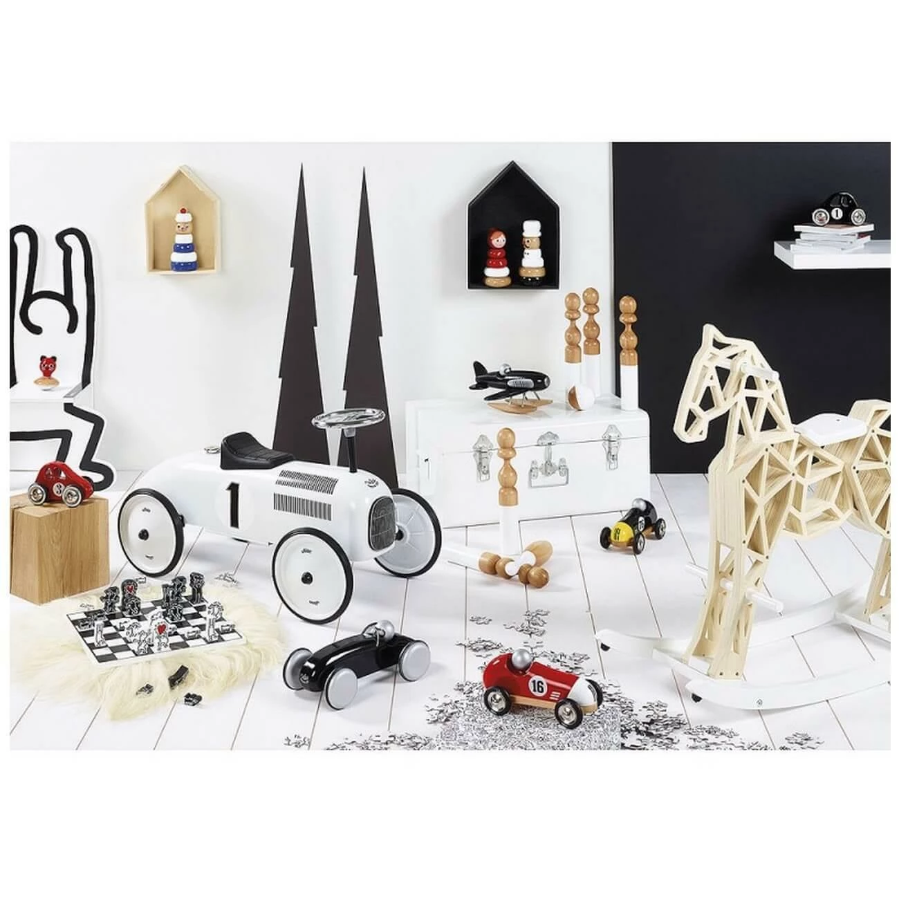 Vilac Jouet à Bascule En Bois : Cheval à Bascule Diamant – Image 4