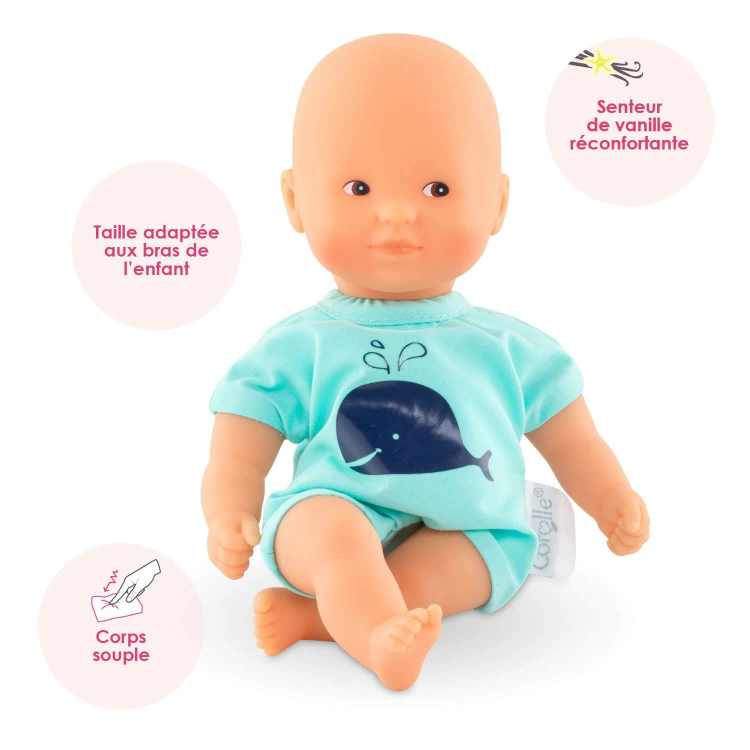 Poupon Mon Premier Poupon Corolle : Mini Bain Bleu â Image 4