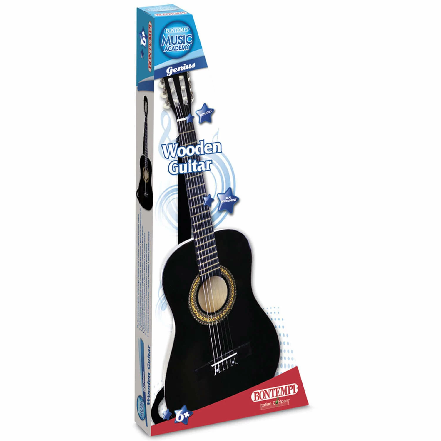 Bontempi Guitare Classique Noire En Bois 93 Cm â Image 4