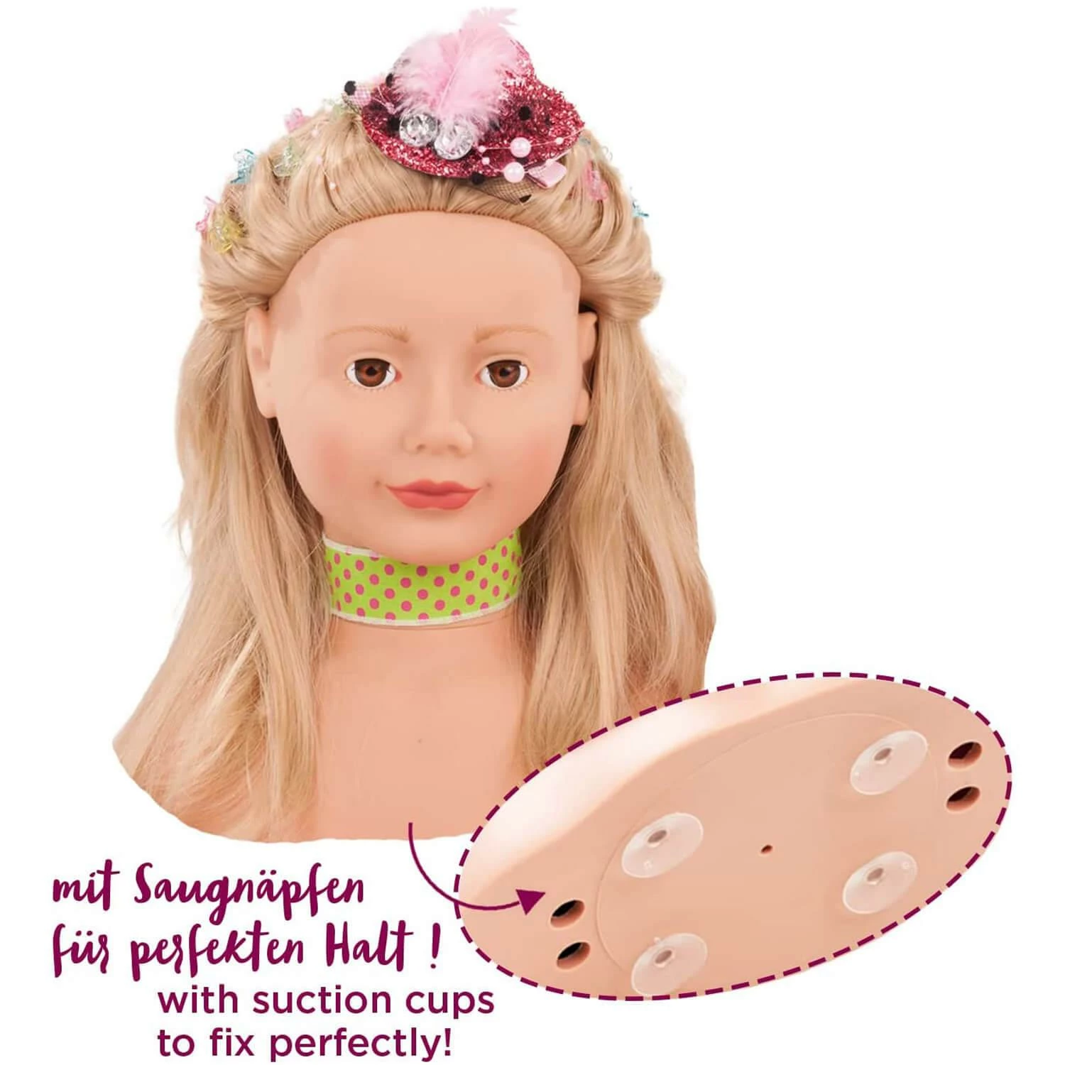 Tête à Coiffer Blonde Lollipop – Image 4