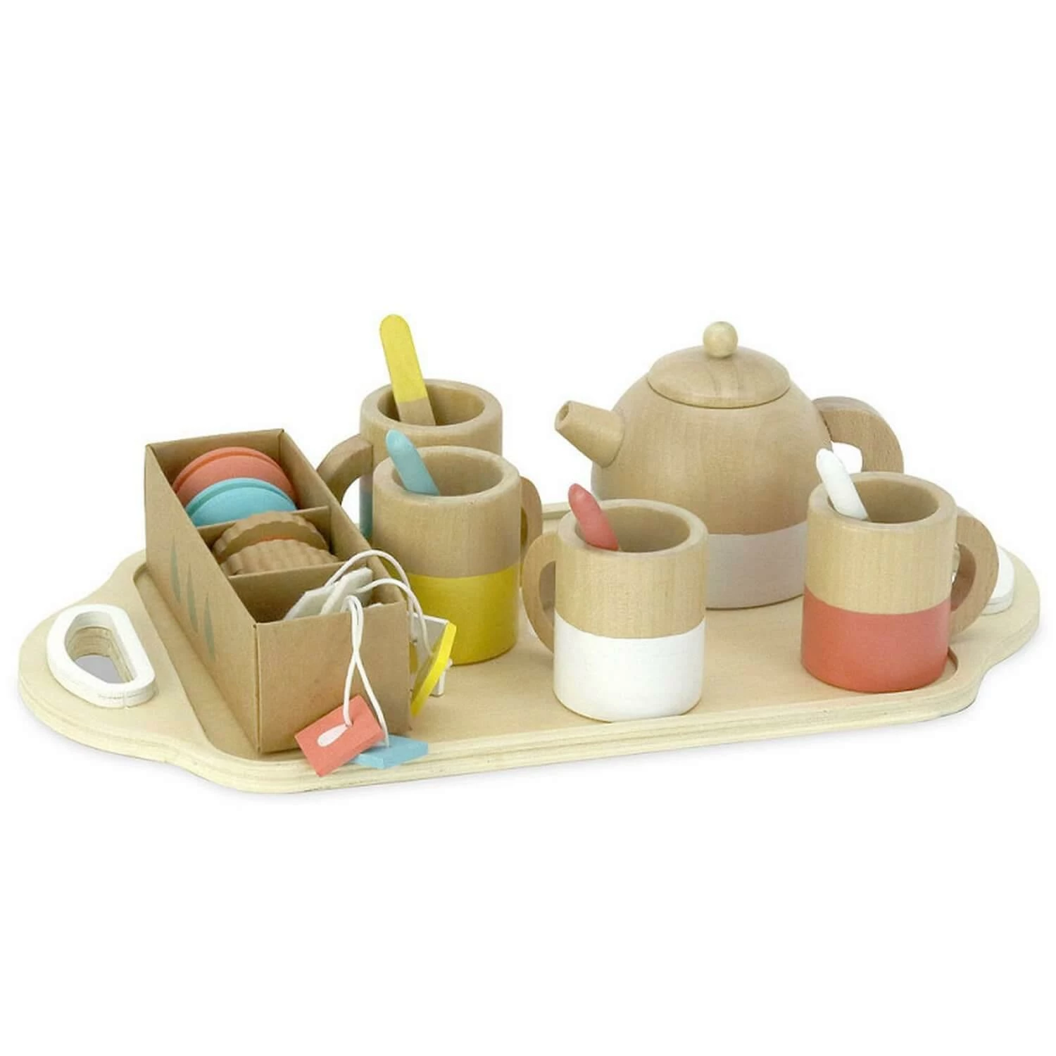 Vilac Dînette En Bois : Service à Thé En Bois 21 Pièces – Image 4