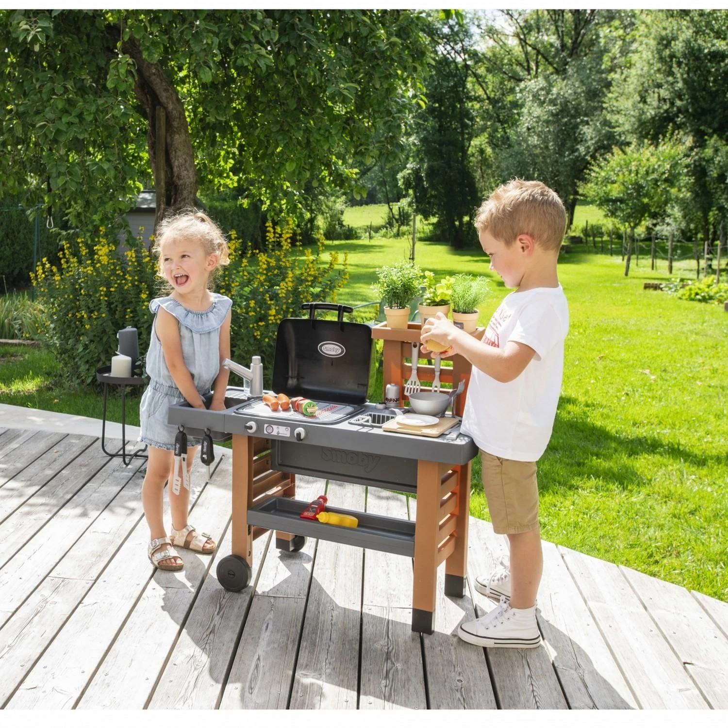 SMOBY Cuisine D'exterieur Ă©volutive : Garden Kitchen â Image 4