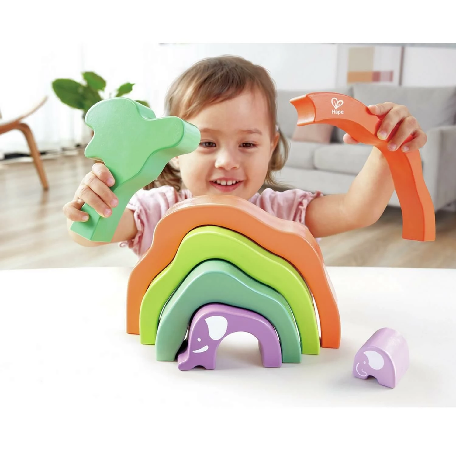Hape Blocs Ă Empiler Safari Elephant â Image 6