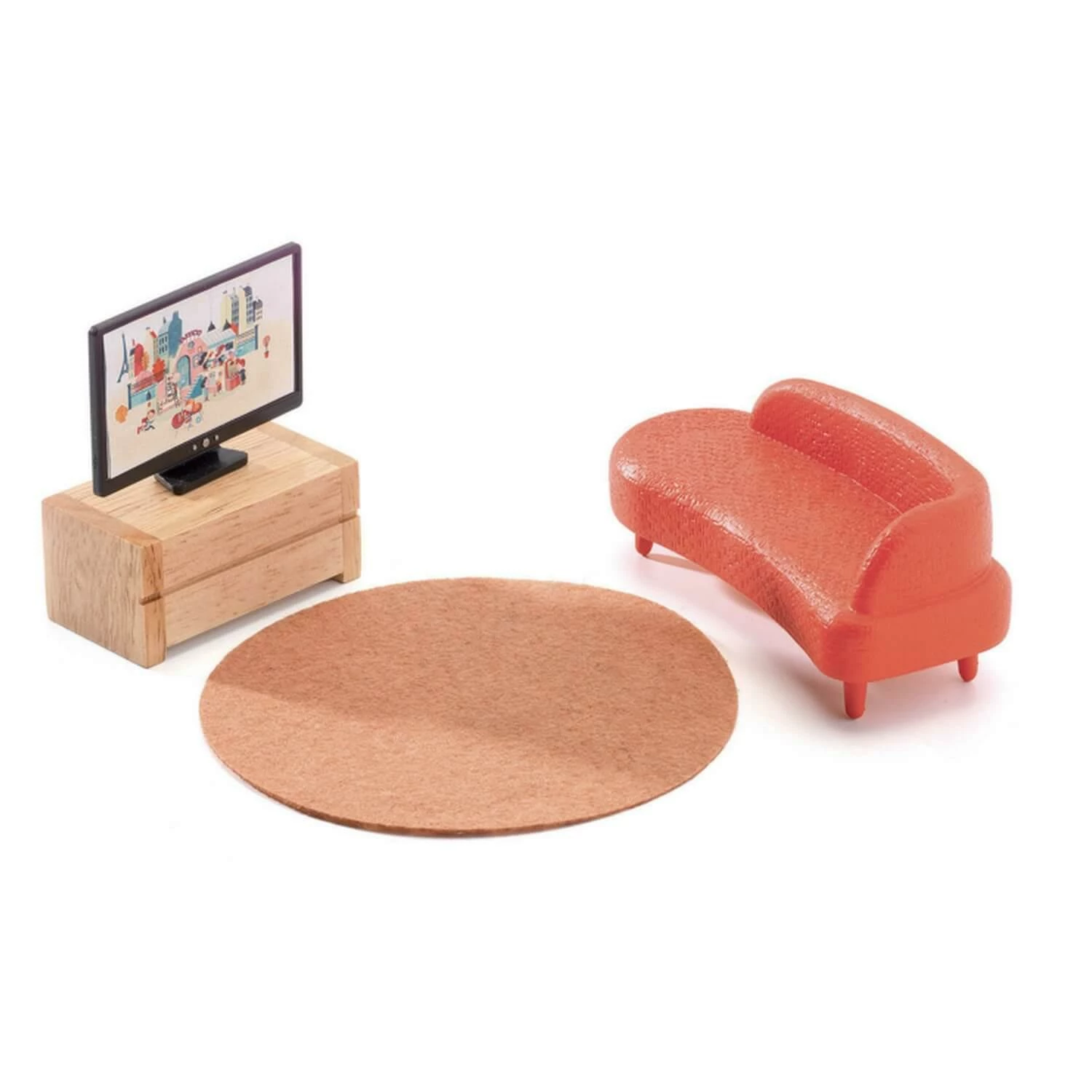 Djeco Maison De Poupées Meublée : City House – Image 7