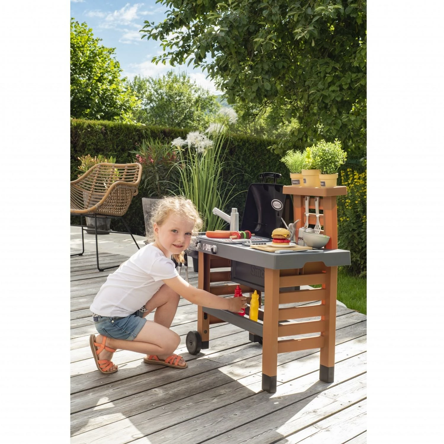 SMOBY Cuisine D'exterieur Ă©volutive : Garden Kitchen â Image 8