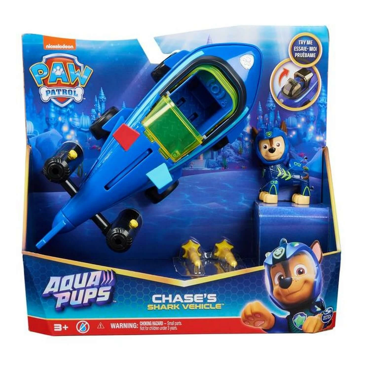 SPIN MASTER VĂ©hicule Et Figurine Pat'Patrouille Aqua Pups : Chase â Image 9